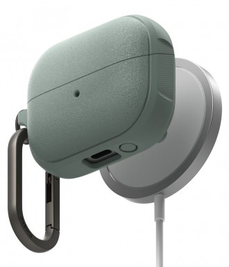 Šalavijų spalvos ausinių dėklas "Ringke Onyx Magnetic Magsafe" skirtas Samsung Galaxy Buds 3 / 3 Pro