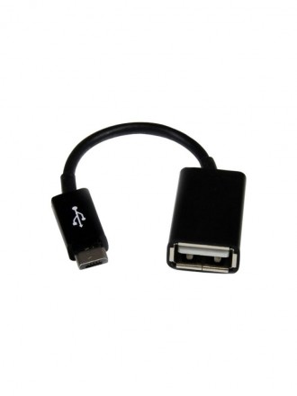 Adapteris iš "microUSB" į USB (OTG) juodas