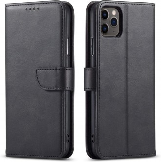 Atverčiamas juodas dėklas "Wallet Case" telefonui Apple iPhone 11