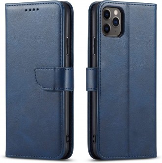 Atverčiamas mėlynas dėklas "Wallet Case" telefonui Samsung Galaxy A8 2018
