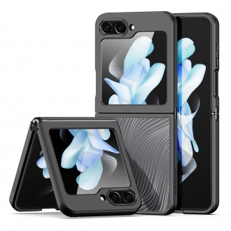 Pusiau skaidrus dėklas juodais kraštais "Dux Ducis Aimo" telefonui Samsung Galaxy Z Flip 5 5G