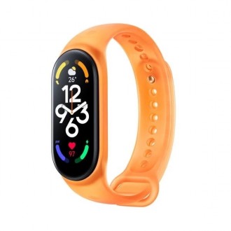 Oranžinės/neoninės spalvos apyrankė laikrodžiui Xiaomi Mi Band 7 / 7 NFC