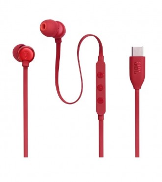Raudonos ausinės "JBL Tune 310C USB-C"