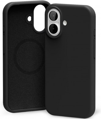 Juodas dėklas "Mercury Pure Magsafe Silicon Case" telefonui Apple iPhone 17