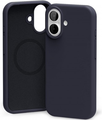 Tamsiai mėlynas dėklas "Mercury Pure Magsafe Silicon Case" telefonui Apple iPhone 17