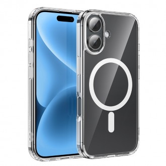 Skaidrus dėklas "Hoco Magnetic Airbag Anti-Fall Protective Shell" telefonui Apple iPhone 16  
