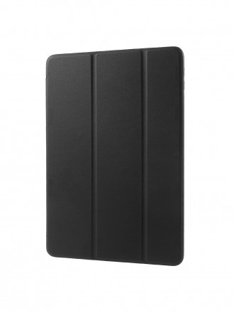 Juodas atverčiamas dėklas "Smart Leather" planšetei Apple iPad 9.7 2018 / iPad 9.7 2017