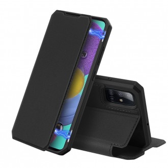Juodas atverčiamas dėklas Dux Ducis "Skin X" telefonui Apple iPhone 7 Plus / 8 Plus 