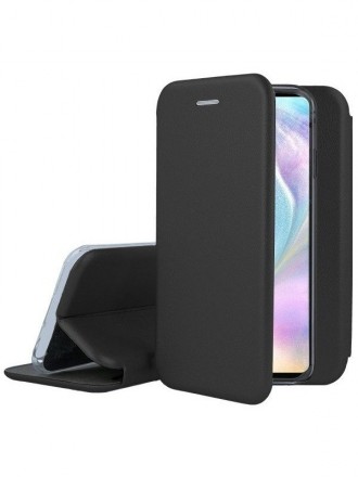 Juodos spalvos atverčiamas dėklas "Book Elegance" telefonui Huawei P30