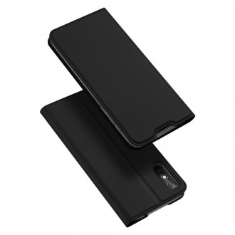 Juodas atverčiamas dėklas Dux Ducis "Skin" telefonui Xiaomi Redmi 9A