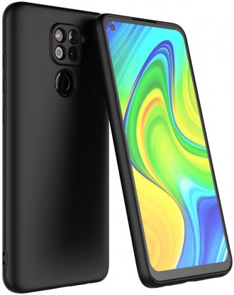 Juodos spalvos dėklas X-Level "Dynamic" telefonui Xiaomi Redmi Note 9 