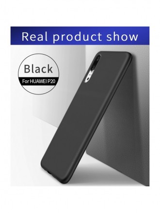 Juodos spalvos dėklas X-Level "Guardian" telefonui Huawei P20
