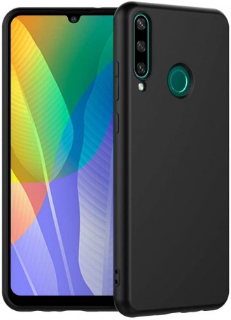Juodos spalvos dėklas X-Level Guardian Huawei Y6P telefonui