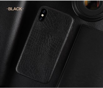 Juodas, Krokodilo Odos Imitacijos Dėkliukas iPhone 11 PRO MAX Telefono Modeliui