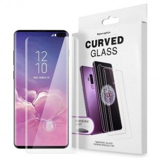 Lenktas skaidrus apsauginis grūdintas stiklas "Nano Optics 5D UV Glue" telefonui Huawei Mate 20 Pro