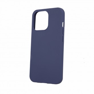 Tamsiai mėlynas silikoninis dėklas ''Rubber TPU'' telefonui iPhone 13 mini