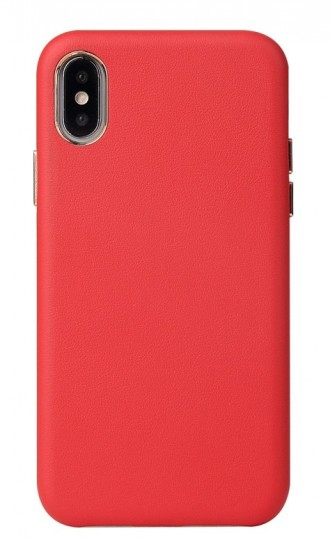 Raudonas dėklas "Leather Case" Apple Iphone 12 Mini telefonui