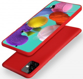 Raudonos spalvos dėklas X-Level "Dynamic" telefonui Samsung Galaxy A515 A51