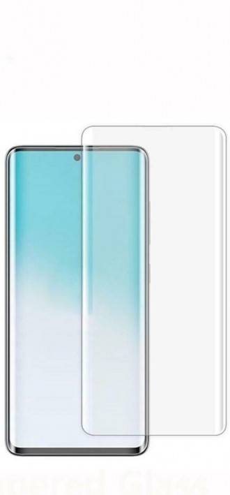 Skaidrus apsauginis grūdintas stiklas Samsung Galaxy S20 telefonui "Nano Optics 5D UV Glue" (Uždedamas naudojant UV lempą)