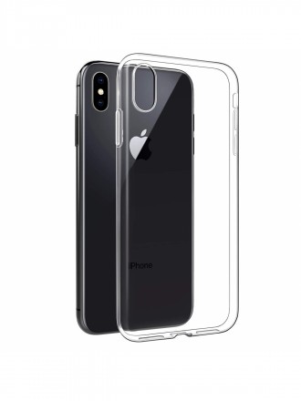 Skaidrus silikoninis dėklas "Clear" 1,0mm telefonui Apple iPhone X / XS 