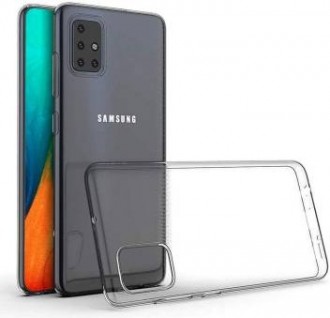 Skaidrus silikoninis dėklas Mercury "Jelly Clear" telefonui Samsung Galaxy A71 (A715)