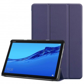 Tamsiai mėlynas atverčiamas dėklas "Smart Leather" Huawei MediaPad M5 Lite 10.0  