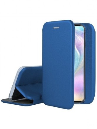 Tamsiai mėlynas atverčiamas dėklas "Book Elegance" telefonui Huawei P30 
