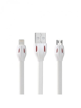 USB kabelis Remax RC-035m "Laser" "microUSB" baltas