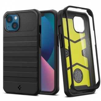 Dviejų dalių tvirtas dėklas "Spigen Geo Armor 360"telefonui Apple iPhone 13