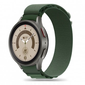 Žalios spalvos apyrankė "Tech-Protect Nylon Pro" laikrodžiui Galaxy Watch  4 / 5 / 5 PRO / 6 (40 / 42 / 44 / 45 / 46 MM)