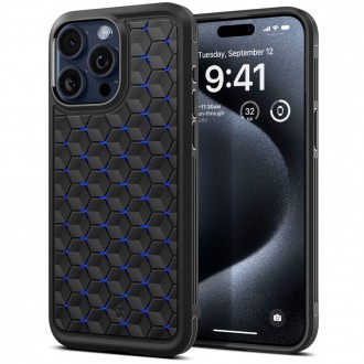 Išskirtinio dizaino korėtas dėklas "Spigen Cryo Blue" telefonui iPhone 15 Pro Max