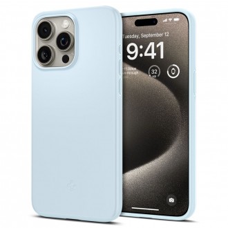 Šviesiai mėlynas dėklas "Spigen Thin Fit" telefonui iPhone 15 Pro Max