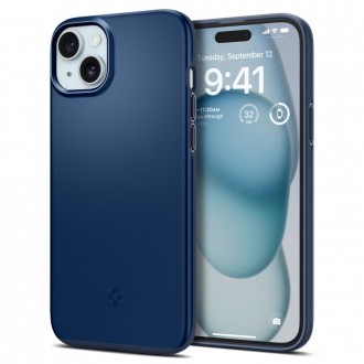 Mėlynas dėklas "Spigen Thin Fit" telefonui iPhone 15 