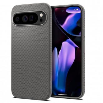 Pilkas originalios tekstūros dėklas "Spigen Liquid Air" telefonui Google Pixel 9 Pro XL
