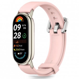 Rožinė apyrankė "Tech-Protect Iconband Classic" laikrodžiui Xiaomi Smart Band 8 / 9 / 10 / NFC