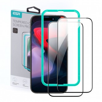 Apsauginis grūdintas stiklas "Esr Tempered Glass 2-Pack" telefonui iPhone 15 Pro Max