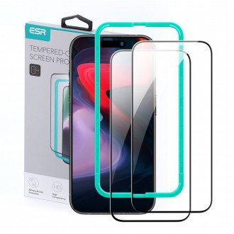 Apsauginis grūdintas stiklas "Esr Tempered Glass 2-Pack" telefonui iPhone 15 Pro