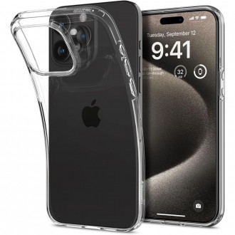 Skaidrus dėklas "Spigen Liquid Crystal" telefonui iPhone 15 Pro Max