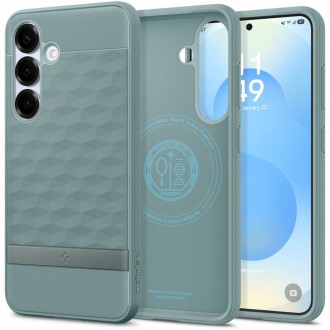 Šalavijų spalvos 3D dizaino dėklas "Spigen Parallax Mag Magsafe" telefonui Samsung Galaxy S25 Plus
