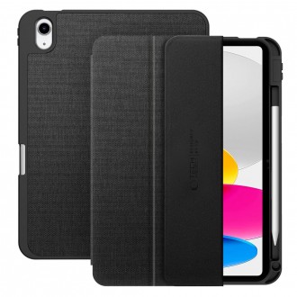 Juodas atverčiamas dėklas "Tech-Protect SC Pen Canvas" planšetei Apple iPad 10.9” 10 / 2022 / 11” 11 / 2025