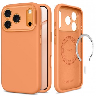 Oranžinis dėklas Tech-Protect Uniq Magsafe CC telefonui Apple Iphone 17 PRO / 18 PRO