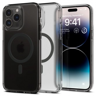 Skaidrus naujos kartos dėklas "Spigen Ultra Hybrid Mag Magsafe" telefonui iPhone 14 Pro Max