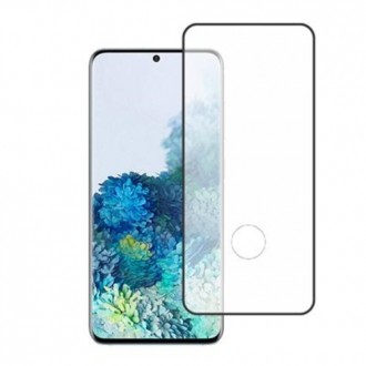Apsauginis grūdintas stiklas su ertme piršto antspaudui ''9D Full Glue'' telefonui Samsung Galaxy G981 S20 