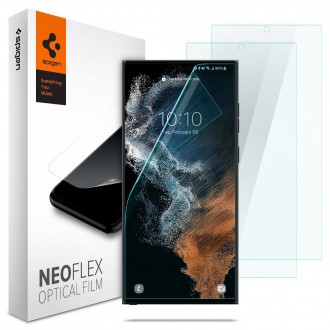 Apsauginė ekrano plėvelė 2vnt "SPIGEN NEO FLEX" Samsung Galaxy S22 Ultra telefonui