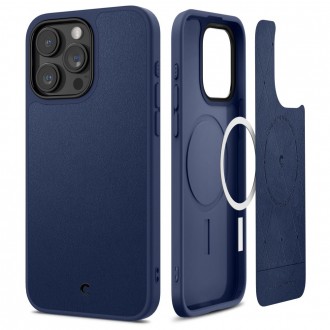 Mėlynas išskirtinio dizaino matinis dėklas "Spigen Cyrill Kajuk Mag Magsafe" telefonui iPhone 15 Pro Max