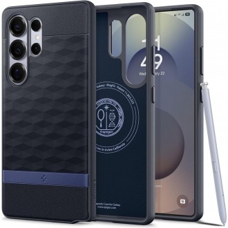 Bordo spalvos 3D dizaino dėklas "Spigen Parallax Mag Magsafe" telefonui Samsung Galaxy S25 Ultra