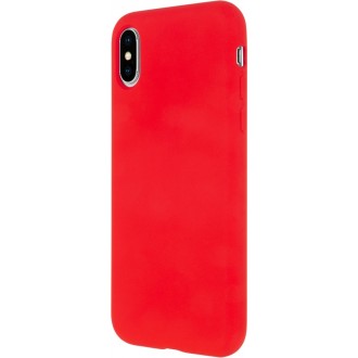 Raudonos spalvos dėklas "Mercury Silicone Case" Samsung A12 telefonui