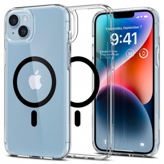 Skaidrus naujos kartos dėklas "Spigen Ultra Hybrid Magsafe" telefonui iPhone 14 