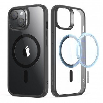 Skaidrus dėklas juodais kraštais "Esr Ch Halolock Magsafe" telefonui iPhone 15