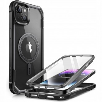 Dvipusis juodas apsauginis dėklas "Supcase Iblsn Ares Mag Magsafe" telefonui iPhone 15